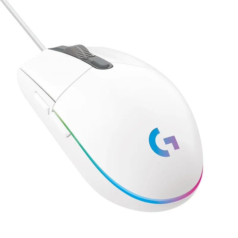 Logitech G102 - LIGHTSYNC Gaming Mouse - White 02.webp