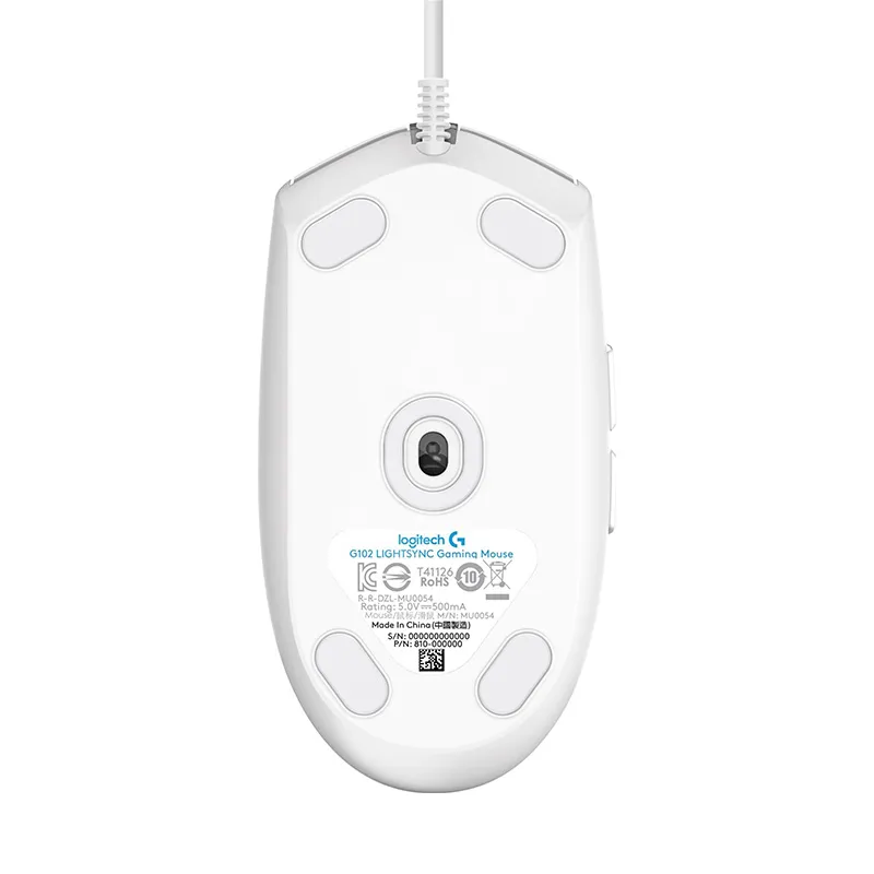 Logitech G102 - LIGHTSYNC Gaming Mouse - White 04.webp