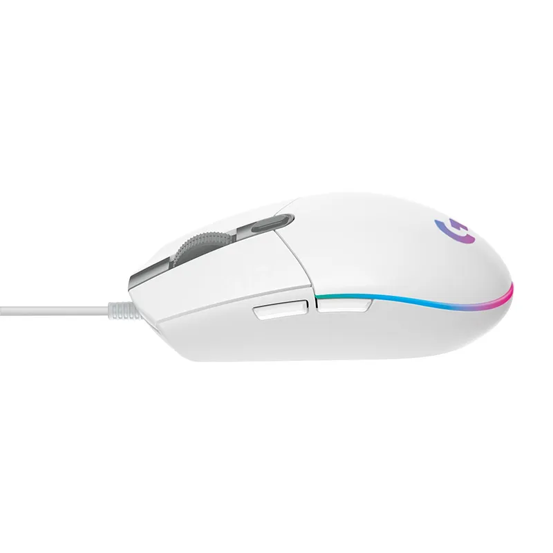 Logitech G102 - LIGHTSYNC Gaming Mouse - White 03.webp
