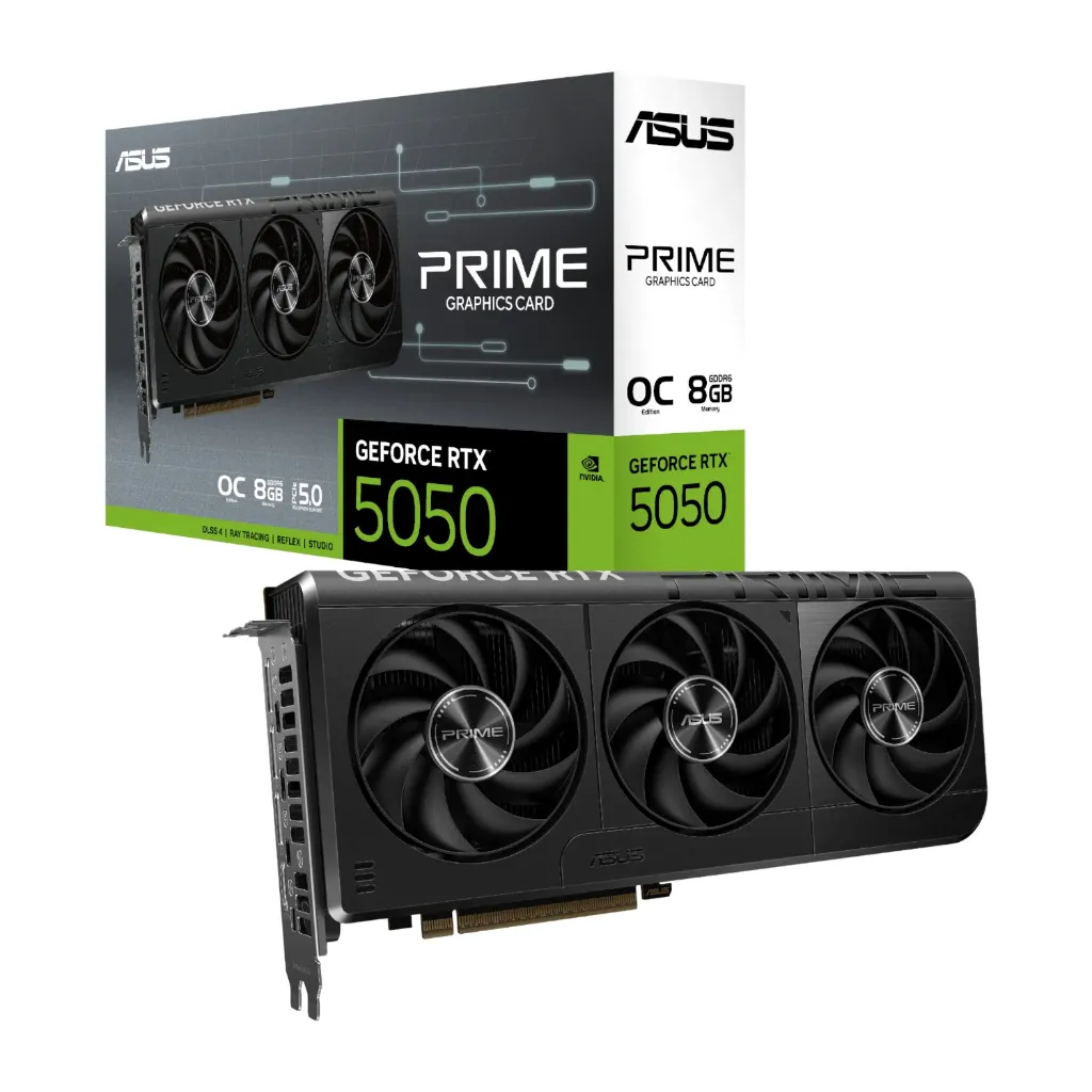[GPU-ASUS-PRIME-RTX5050-O8G] ASUS GeForce RTX 5050 PRIME OC | 8GB GDDR7